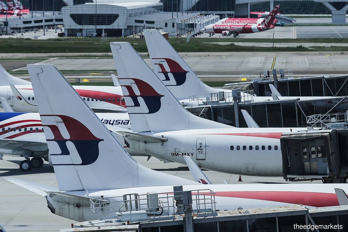 在 Covid-19 危机期间，马来西亚航空公司于 2020 年暂停了飞往澳大利亚的航班。  （Zahid Izzani Mohd Said/The Edge 摄）